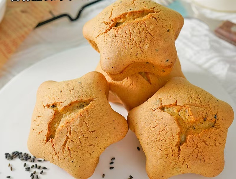 无糖黑芝麻蛋糕